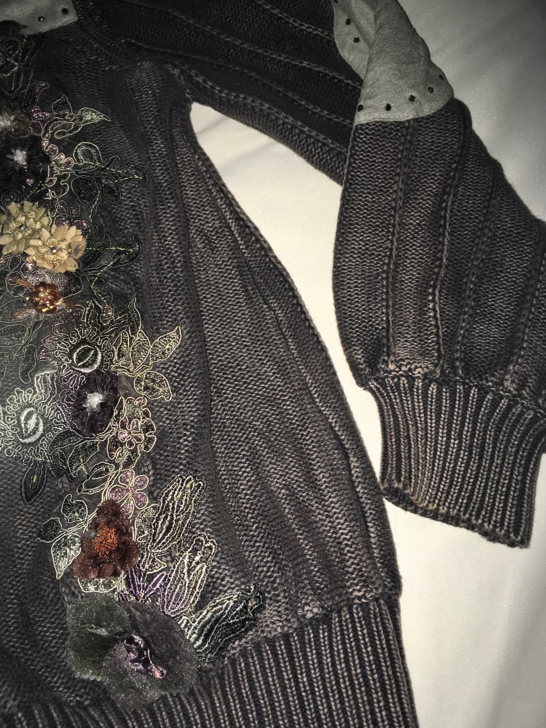 플라워 퍼 후드집업 상품이미지6