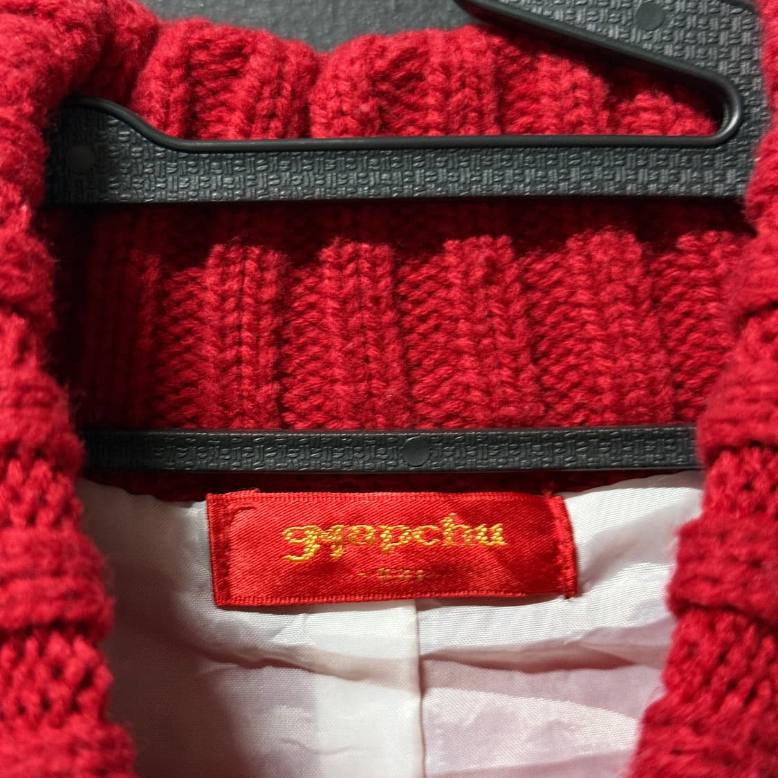 VTG 빈티지 올드스쿨 멀티 패치 니트 집업 상품이미지6