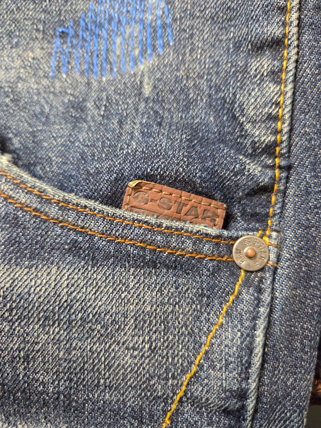 G-Star Raw 데님 워싱 데미지 청바지(W30/L32) 상품이미지5