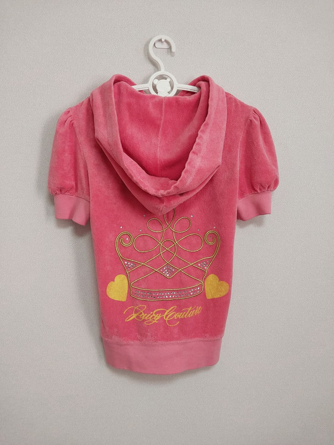 쥬시꾸뛰르 핑크 테리 후드 집업 y2k 상품이미지1