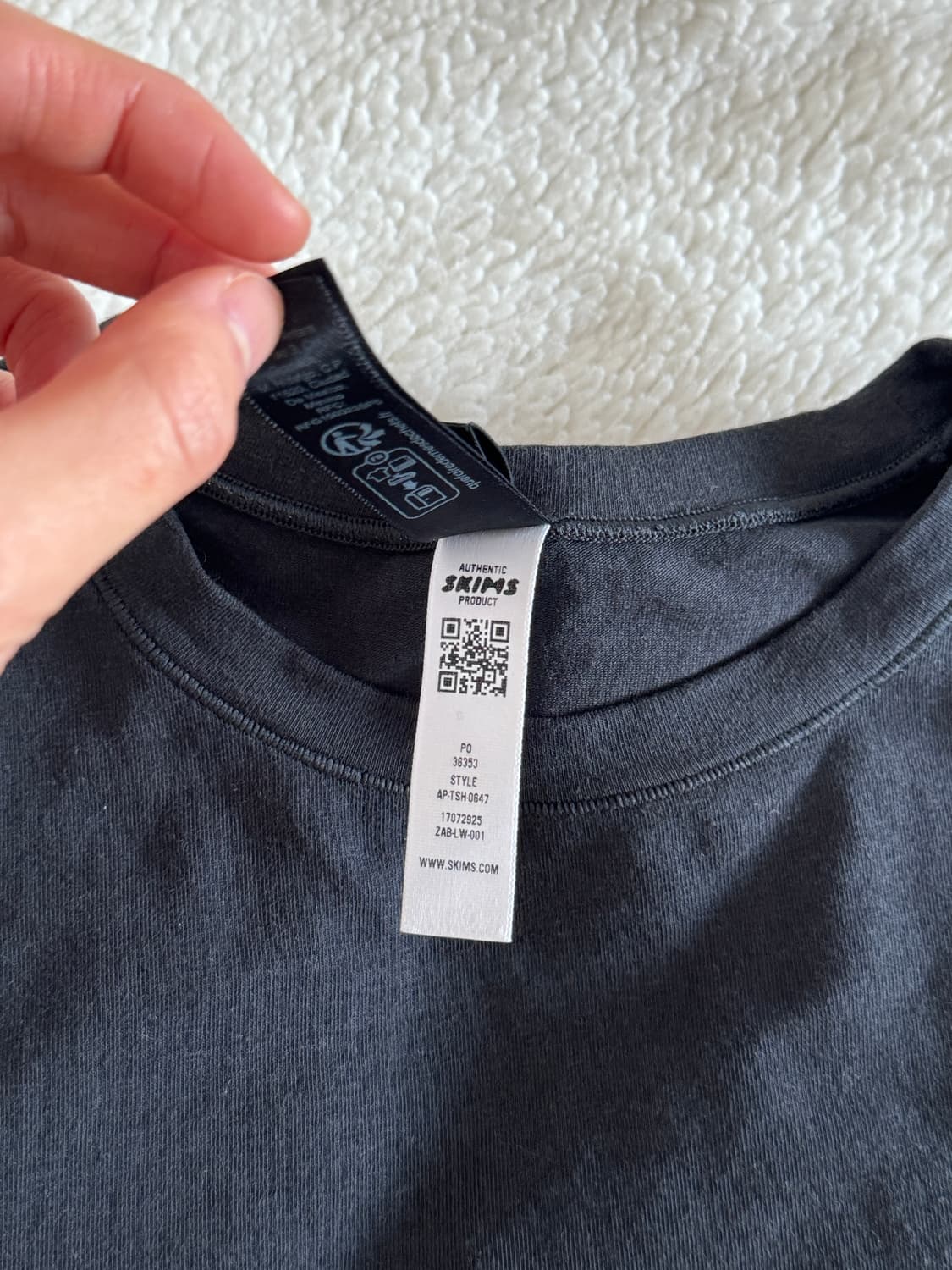 스킴스 롱슬리브 블랙 XS 상품이미지3