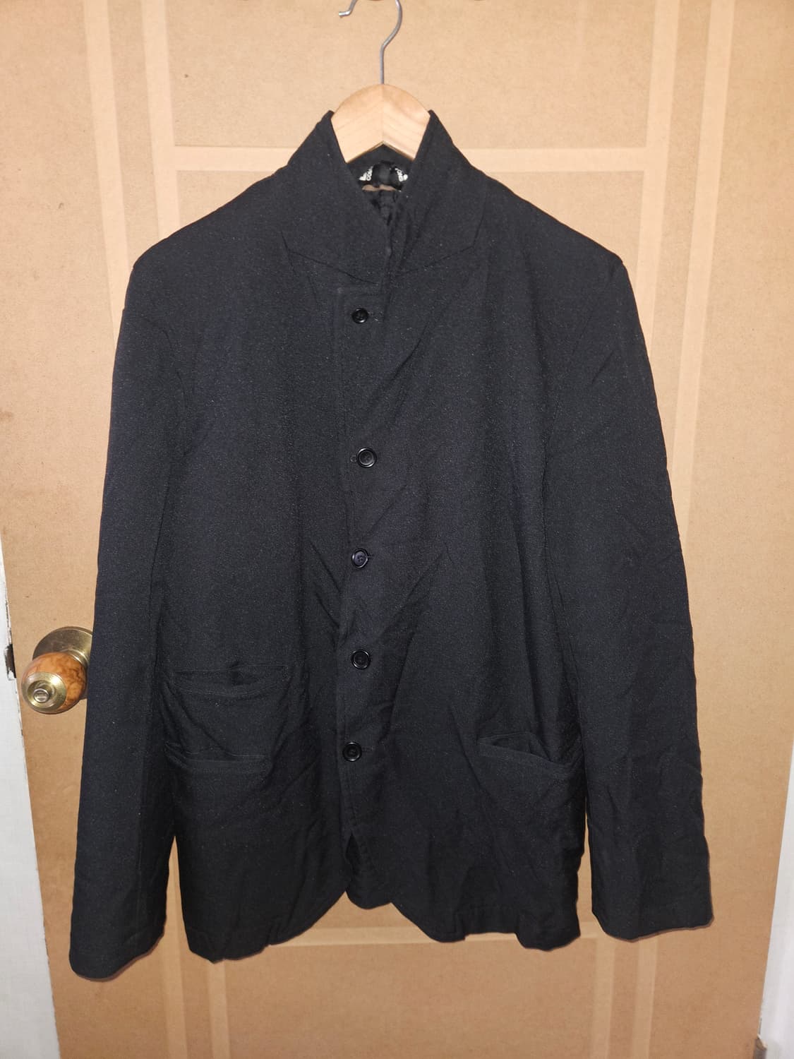 꼼데가르송 블랙 축융 자켓 상품이미지1