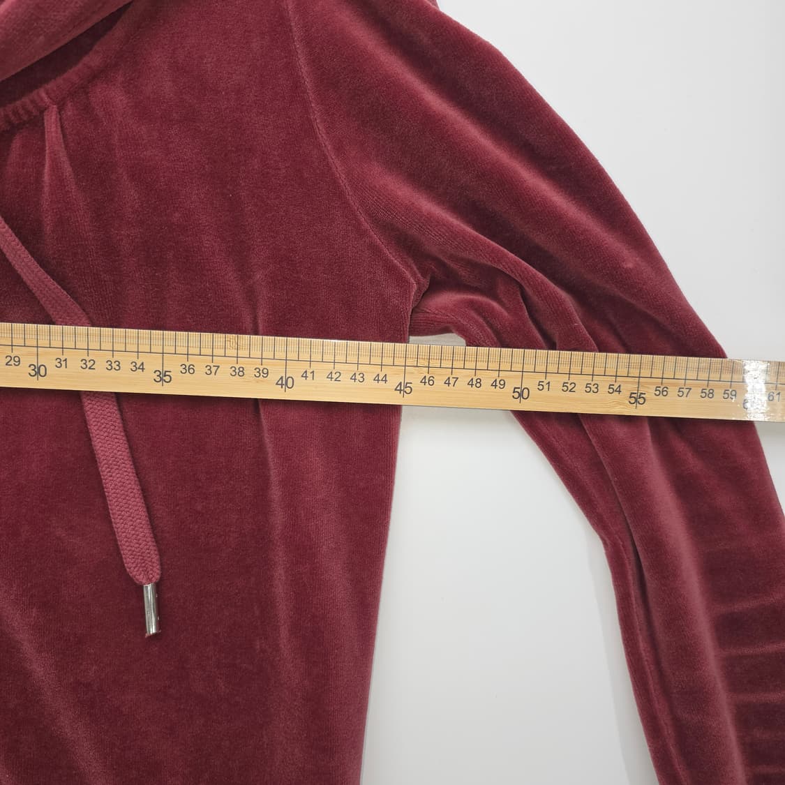 쥬시 꾸뛰르 벨벳 후드 집업 버건디 상품이미지9