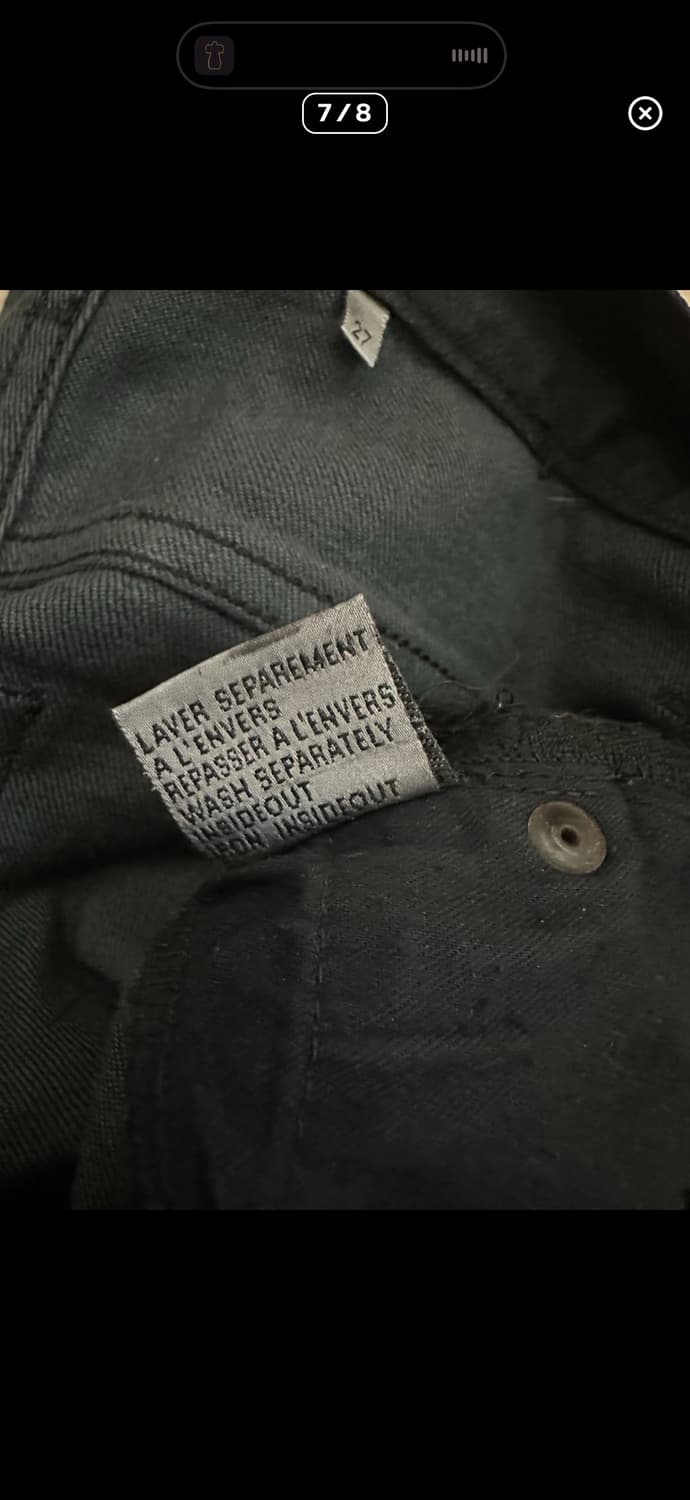 dior homme 07fw wax coated denim 상품이미지7