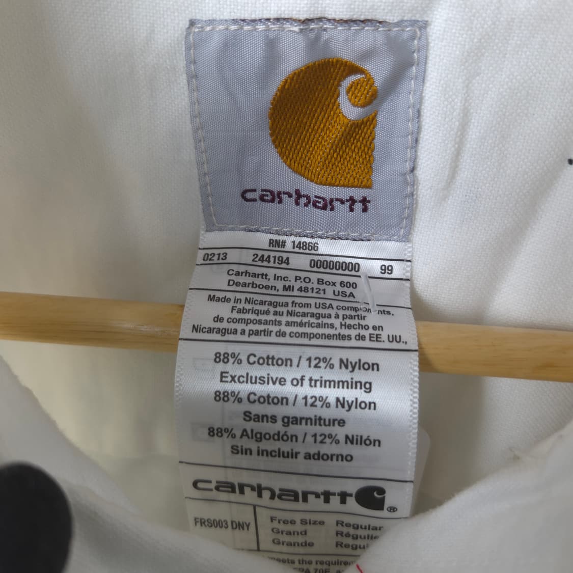 여S 칼하트 리폼 패치워크 크롭 셔츠 상품이미지3