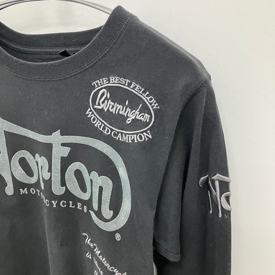 Norton 노튼 레이싱 검정색 긴팔 티셔츠 상품이미지3