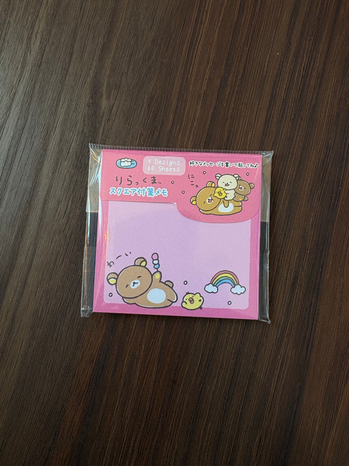 리락쿠마 4종셋 메모지(핑크 상품이미지1