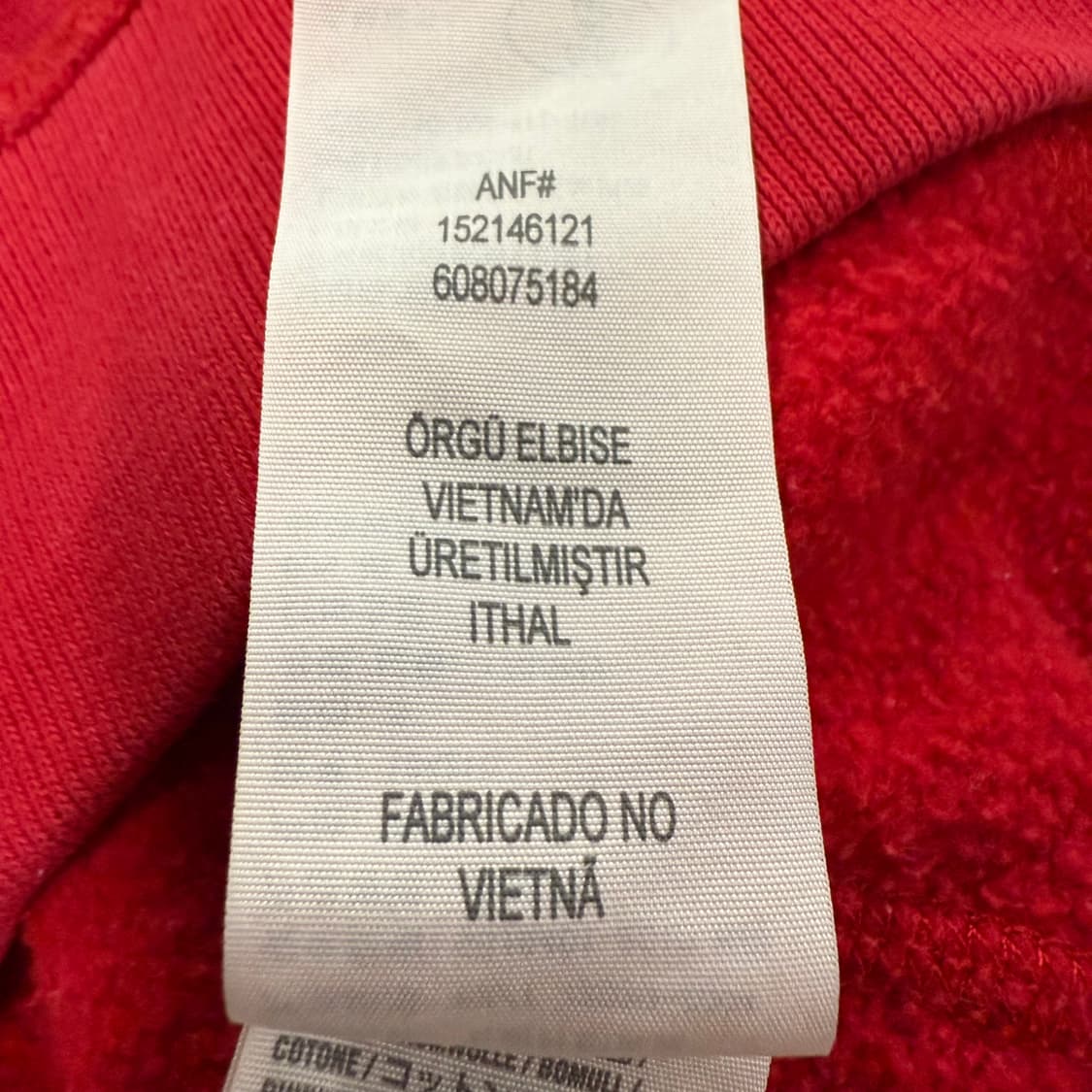 아베크롬비 레드 딱붙 후드집업 상품이미지8