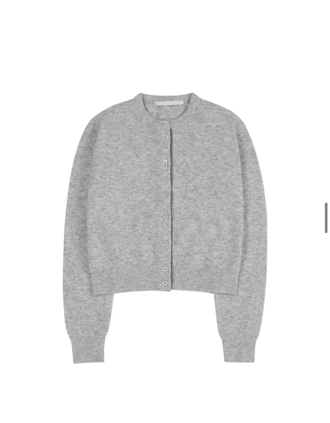 (M) 드로우핏 우먼 컬러 라인 울 라운드 가디건 [M.GREY] 판매 상품이미지6