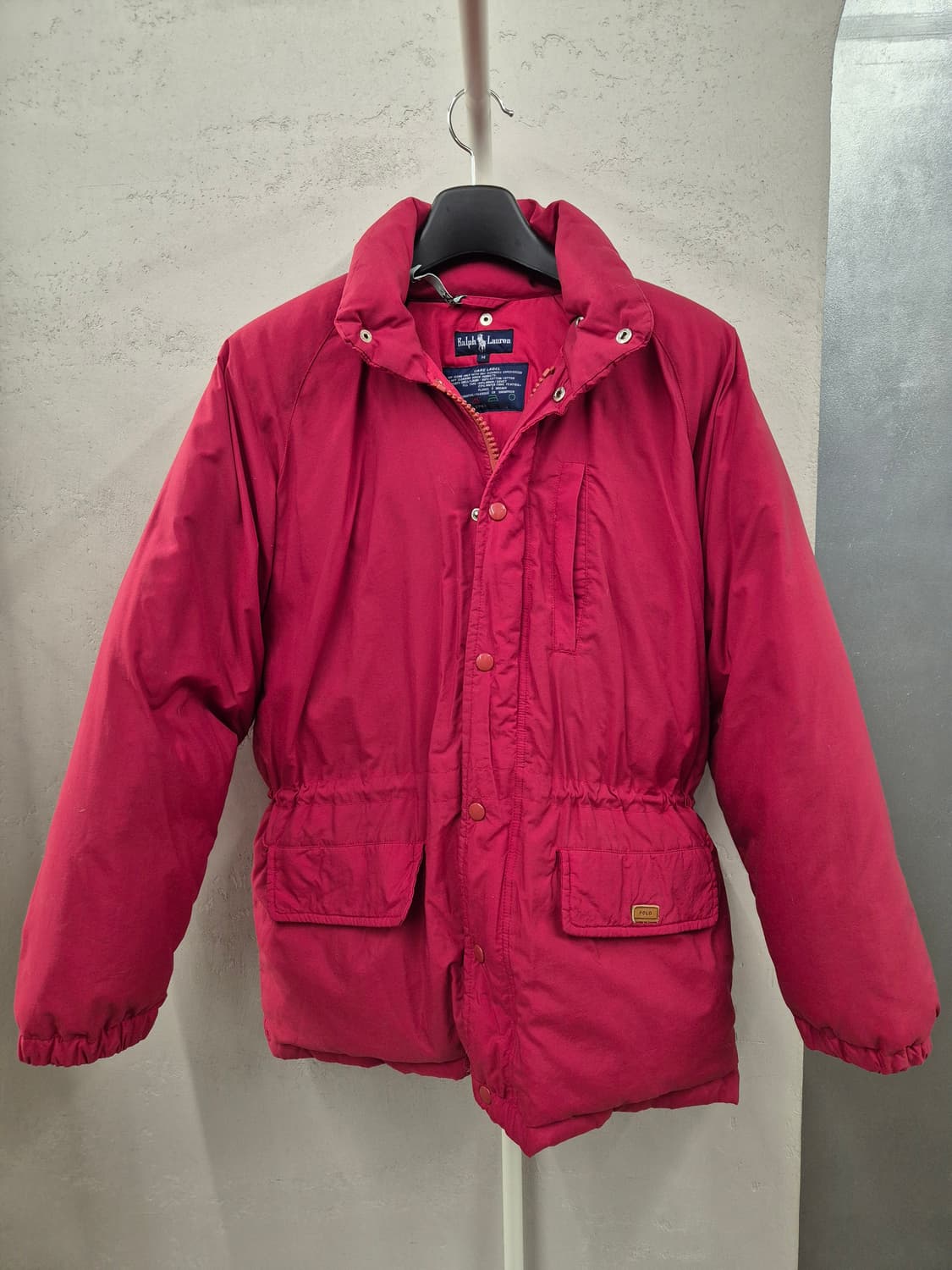 폴로 랄프로렌 버건디 패딩 자켓 상품이미지2