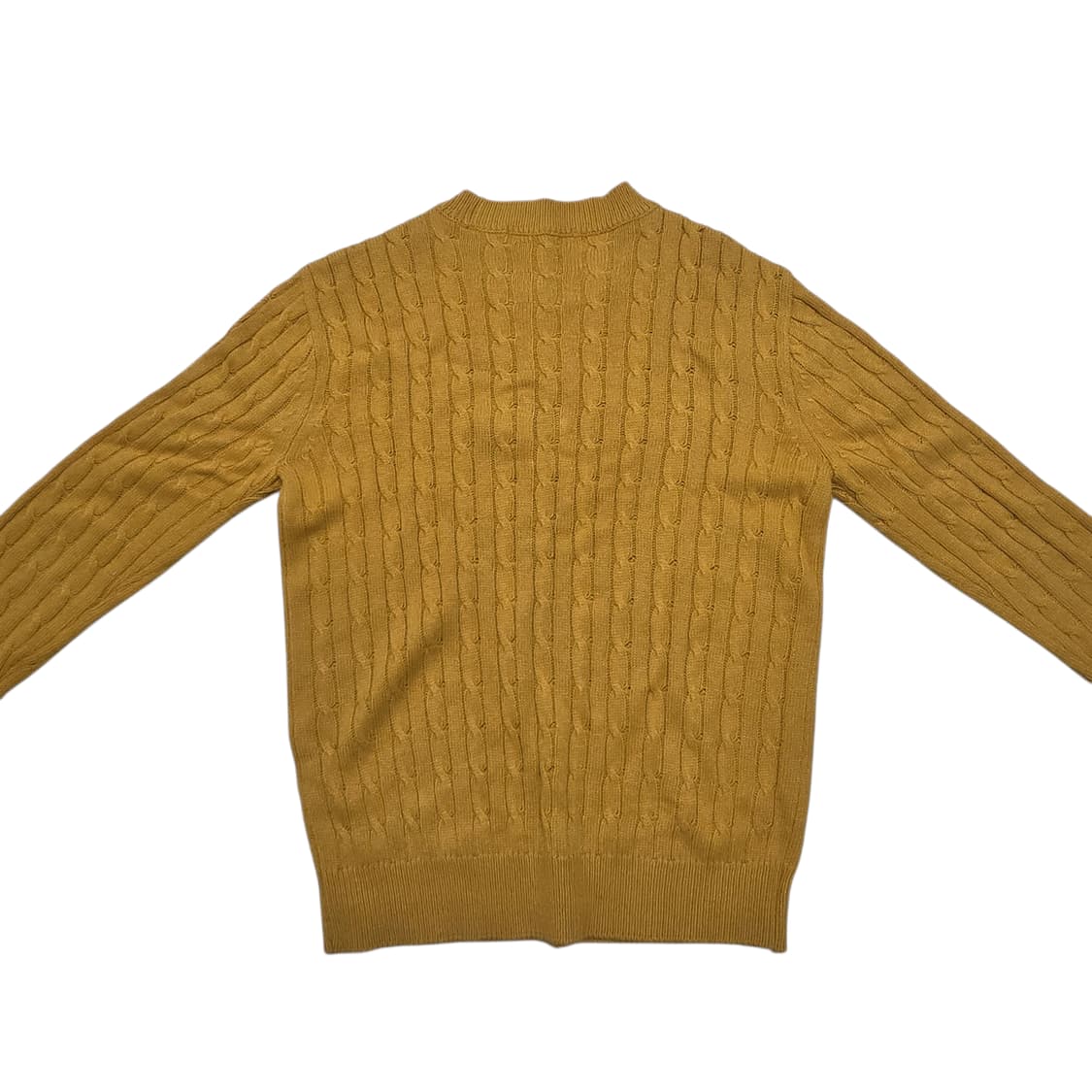 Andersson Bell 엔더슨 벨의 머스타드색 꽈베기 니트 스웨터 상품이미지2