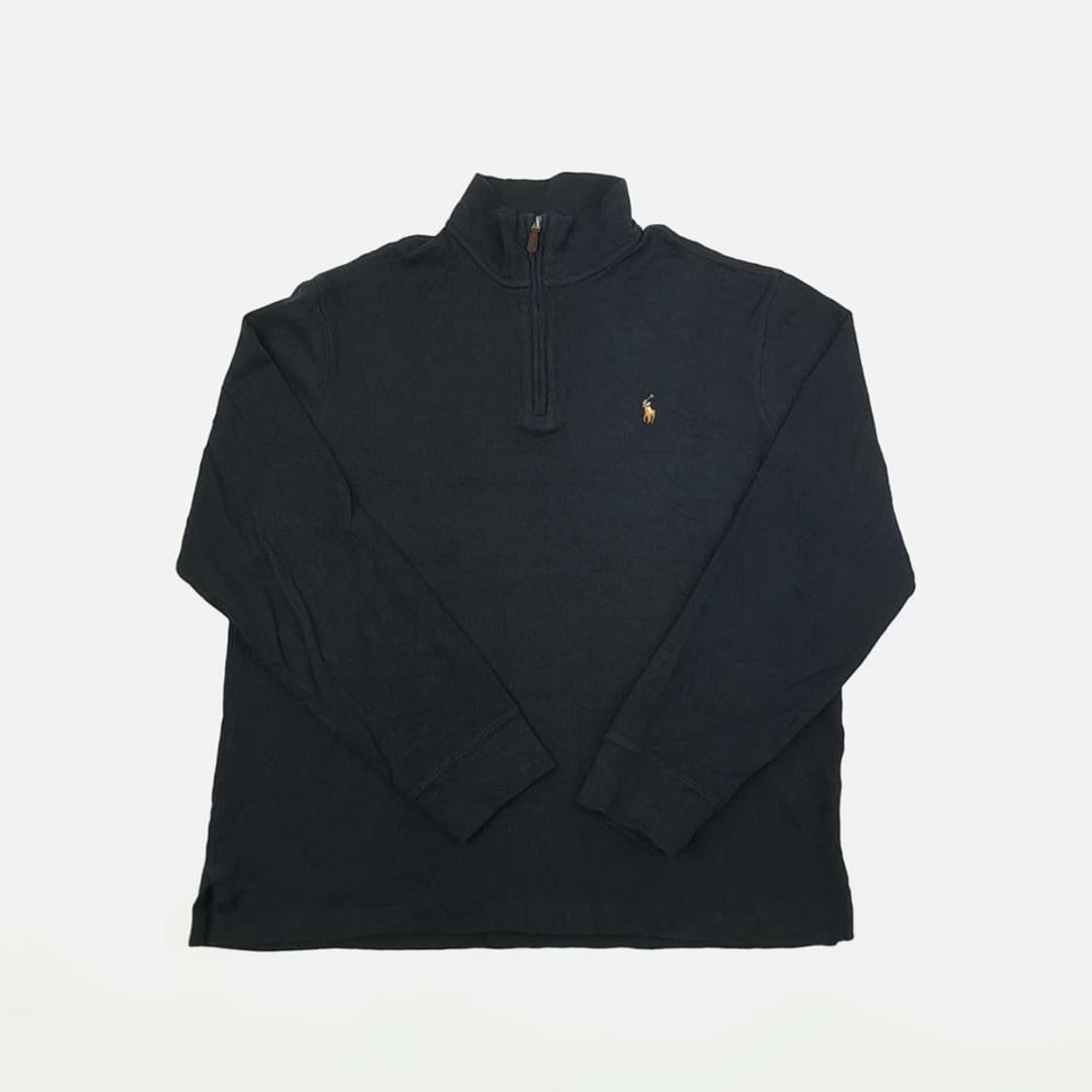 (CS706)M 폴로 블랙 하프집업 QR 니트 스웨터knit 상품이미지1