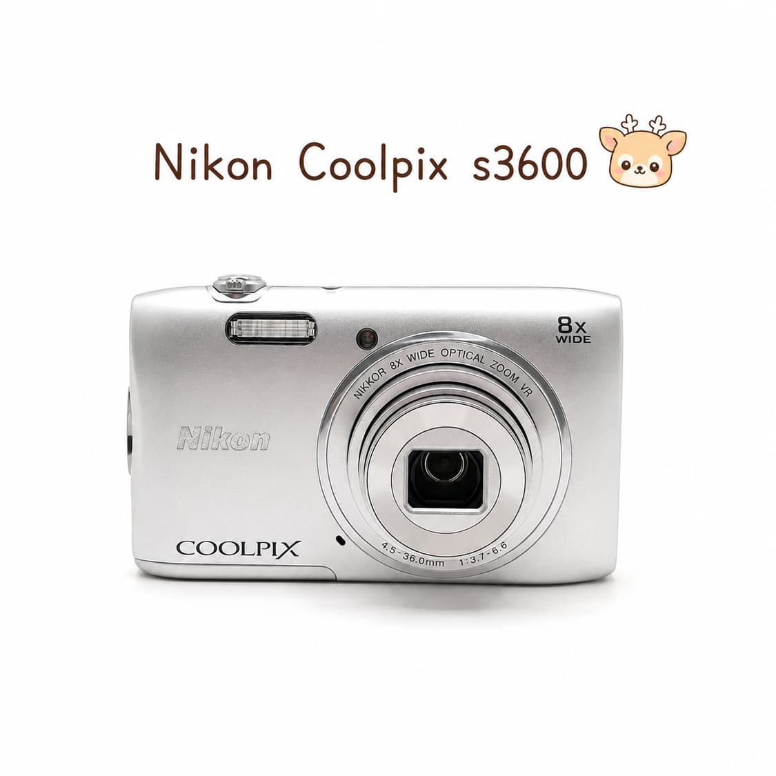 🍑노욱효&주결경 아이딧🌸 Nikon COOLPIX S3600 실버 상품이미지1