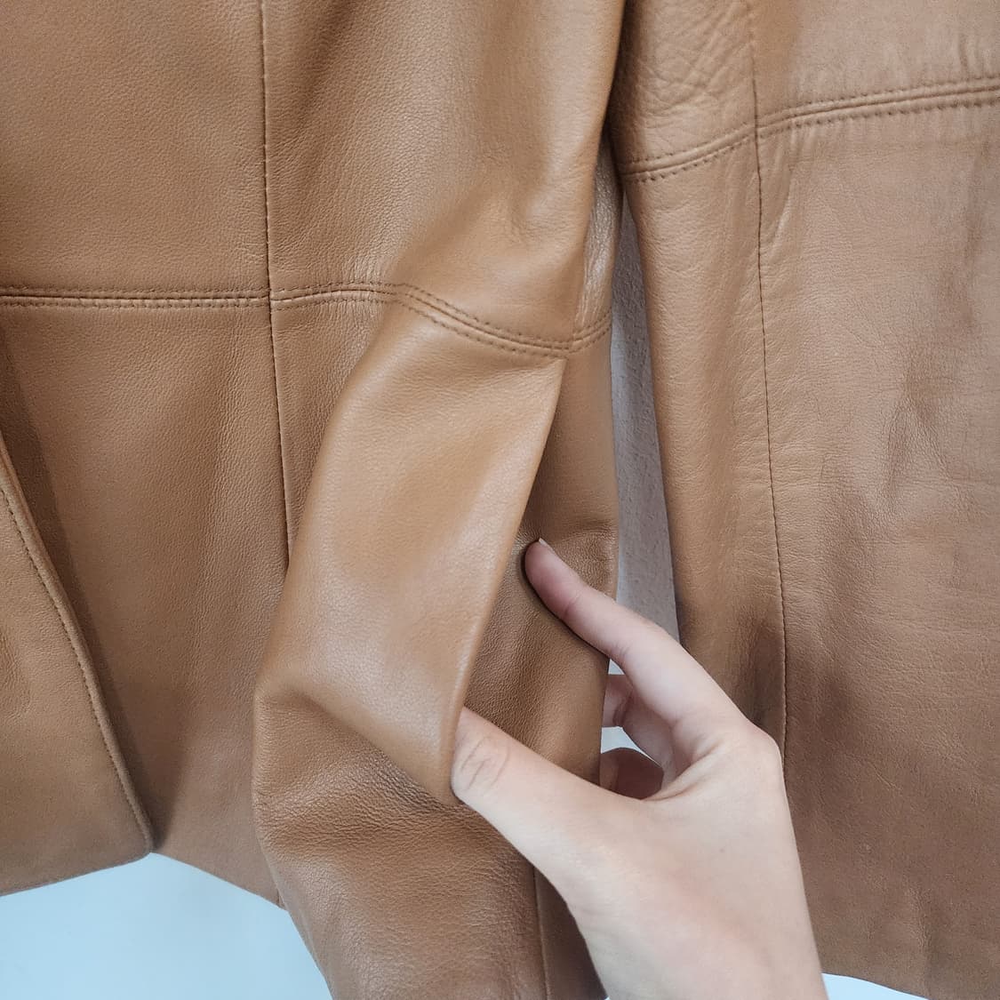 명품 브라운 양가죽 자켓 상품이미지5