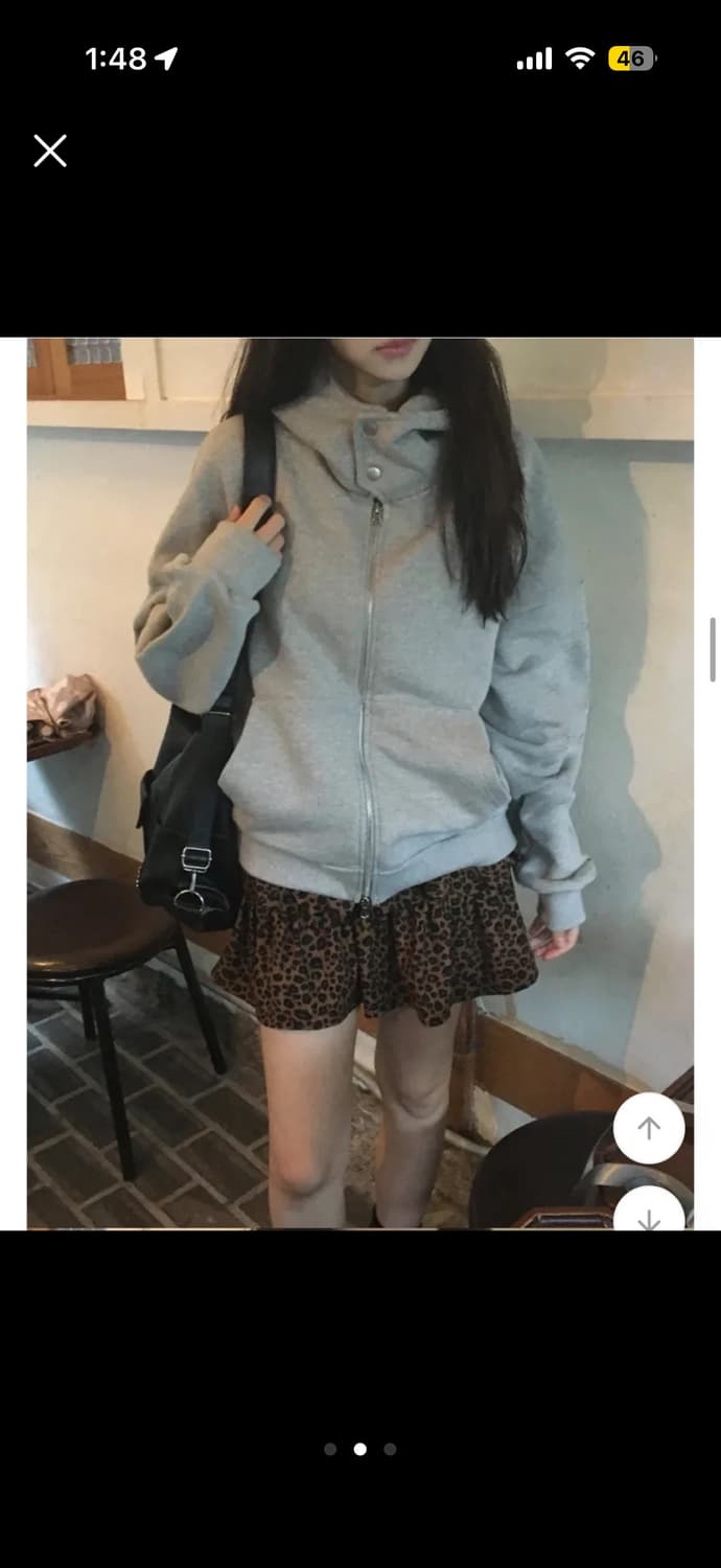 오버핏 하이넥 후드집업 유니섹스 아우터 상품이미지1