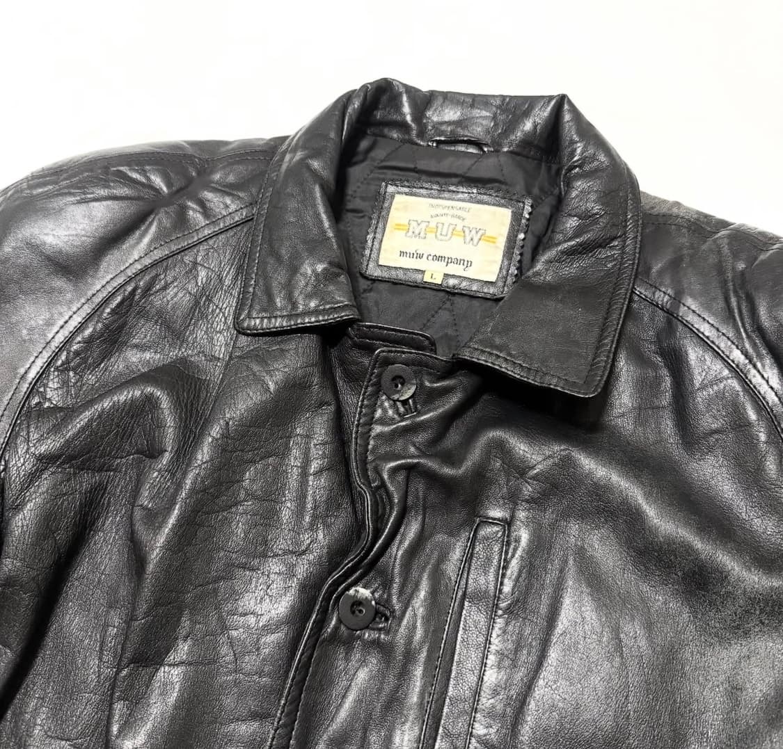 MUW - 레더 코트 상품이미지2