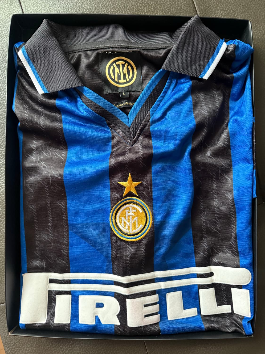 인터밀란 1997/98 홈 레트로 저지 L 택제거 새상품 상품이미지2