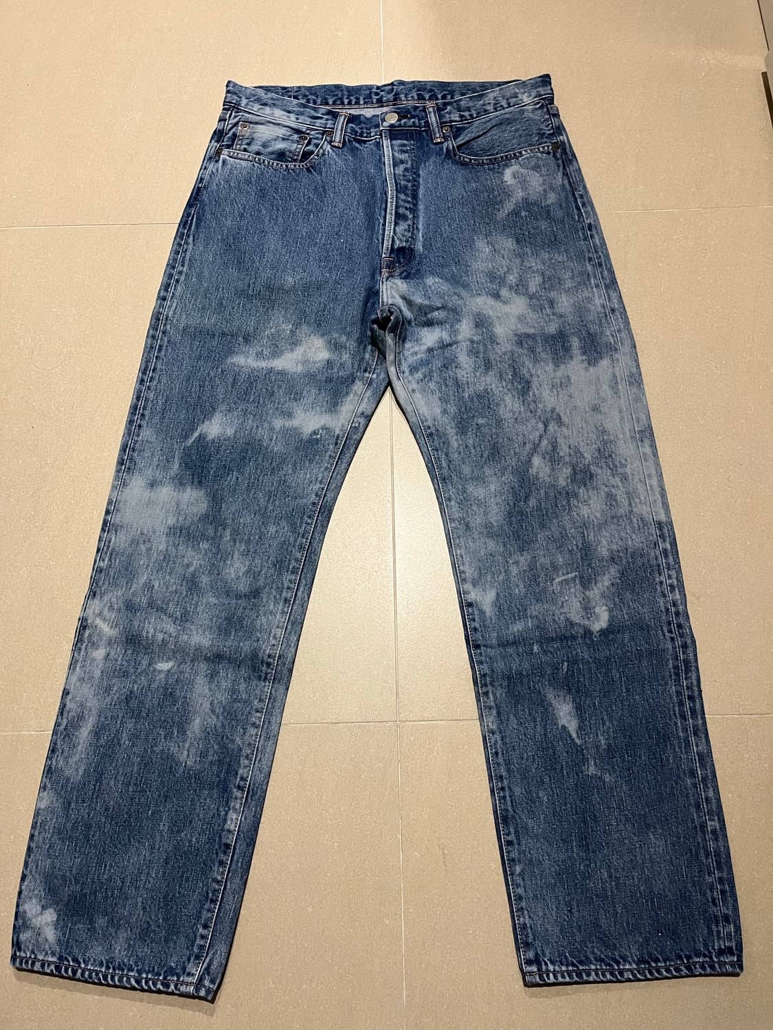 언유즈드 블루 워시드 데님 3 사이즈. 상품이미지1