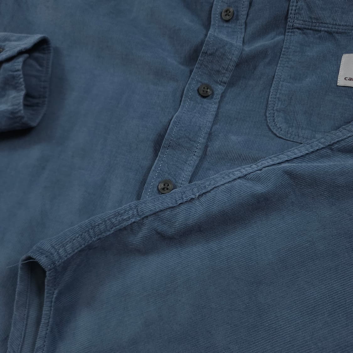 L(100) 칼하트 리워크 코듀로이셔츠 소프트코발트 상품이미지5