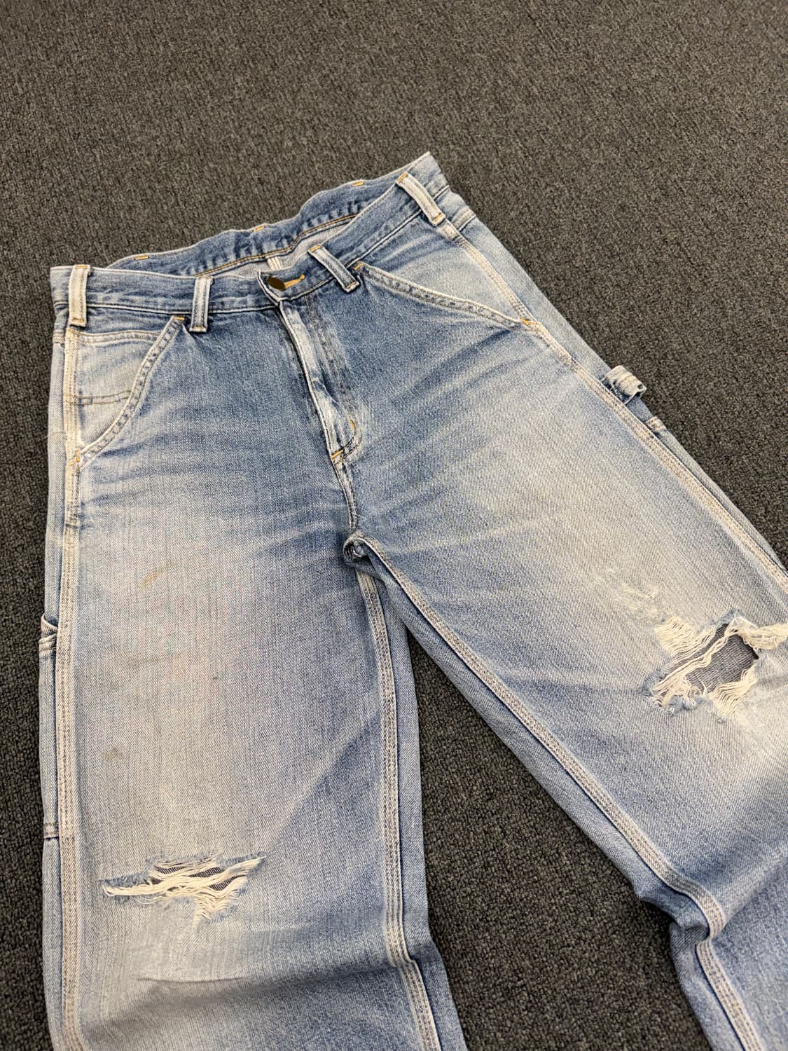 30)칼하트 빈티지 워싱 싱글니 데님팬츠 상품이미지2