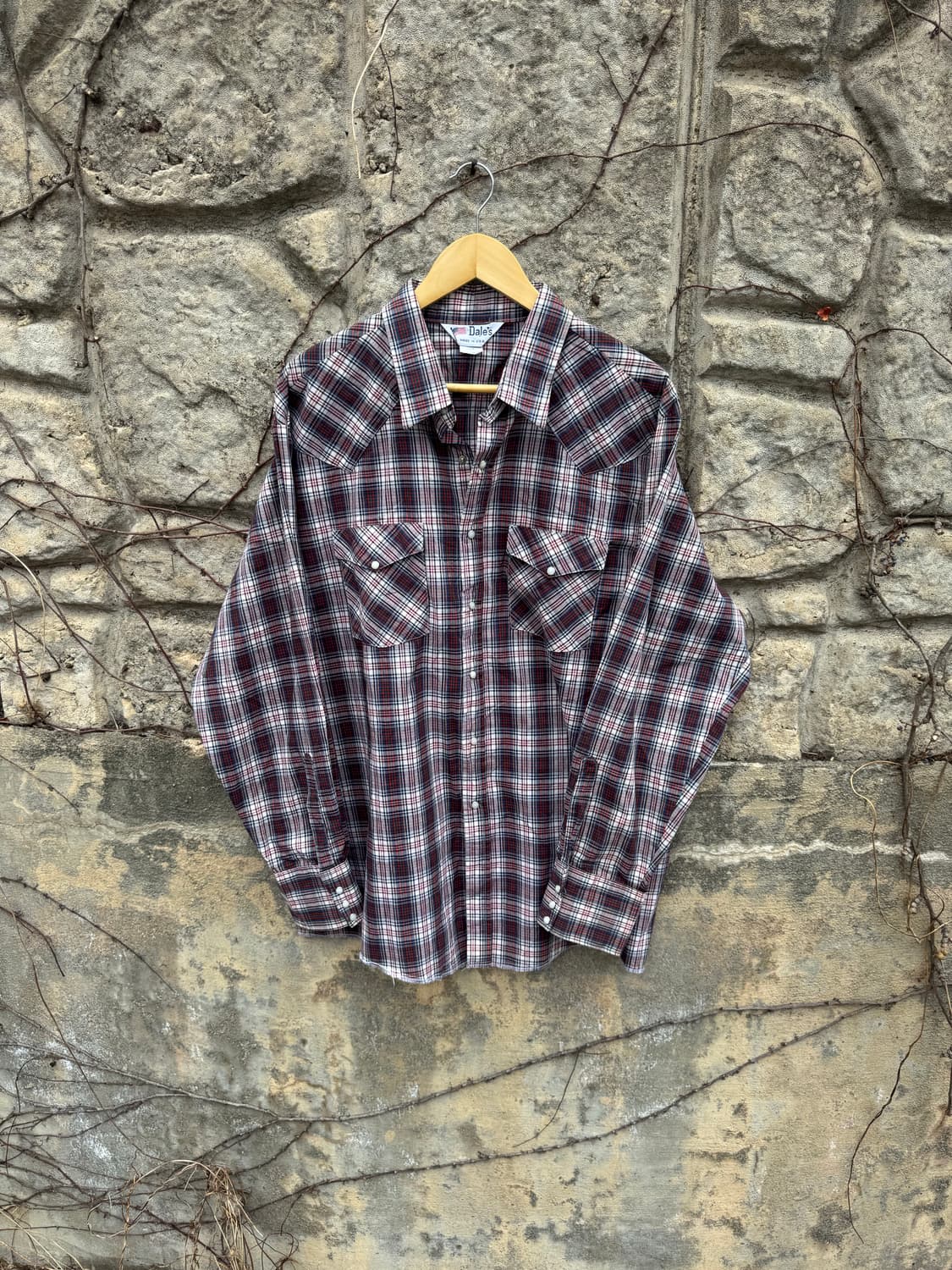 80~90s dale’s 빈티지 usa 체크 웨스턴 셔츠 2xl 상품이미지1