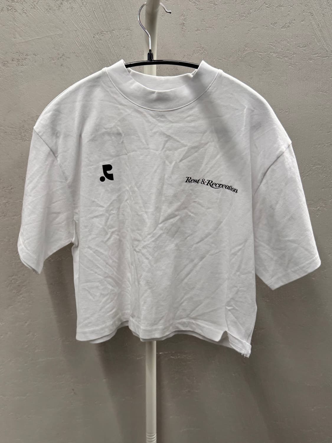 Rest & Recreation 크롭 티셔츠 화이트 상품이미지3