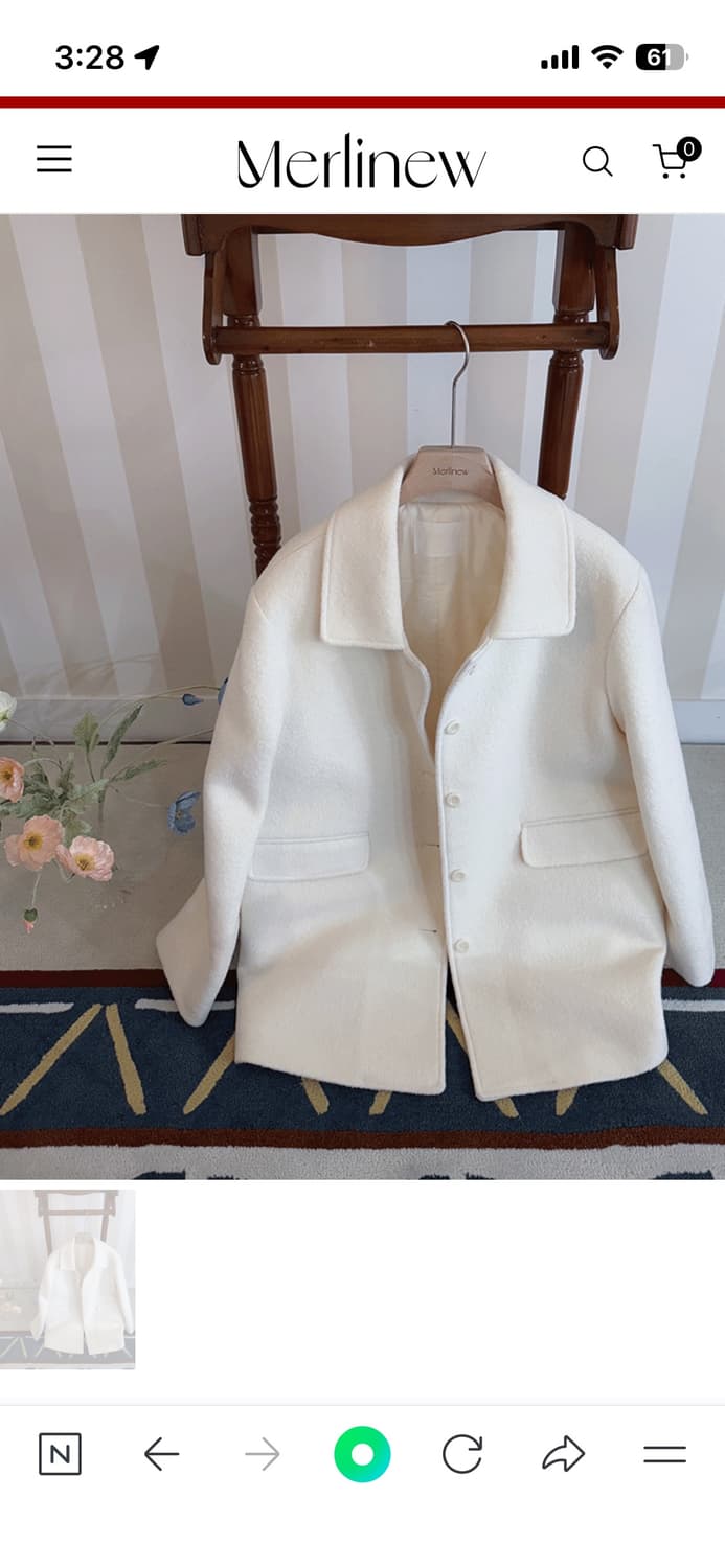 멀리뉴 베뉴 하프코트 화이트  상품이미지3