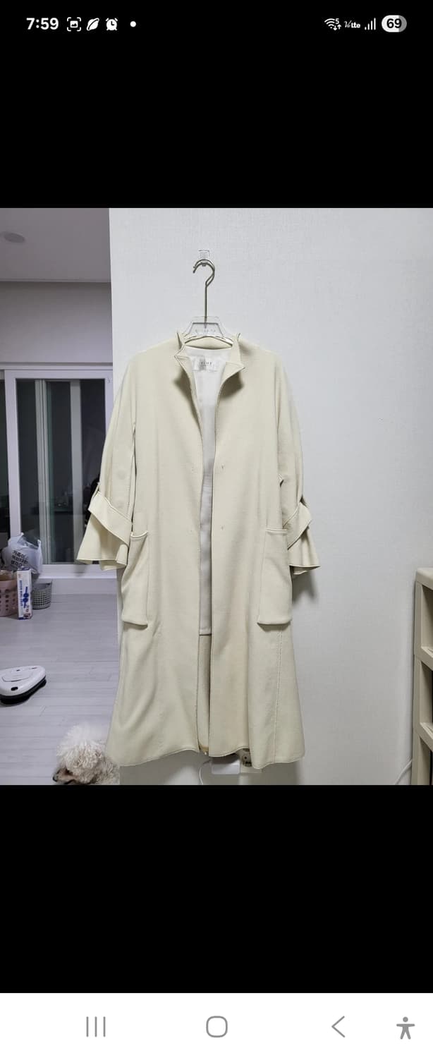 TIME 아이보리 코트 F사이즈 상품이미지1