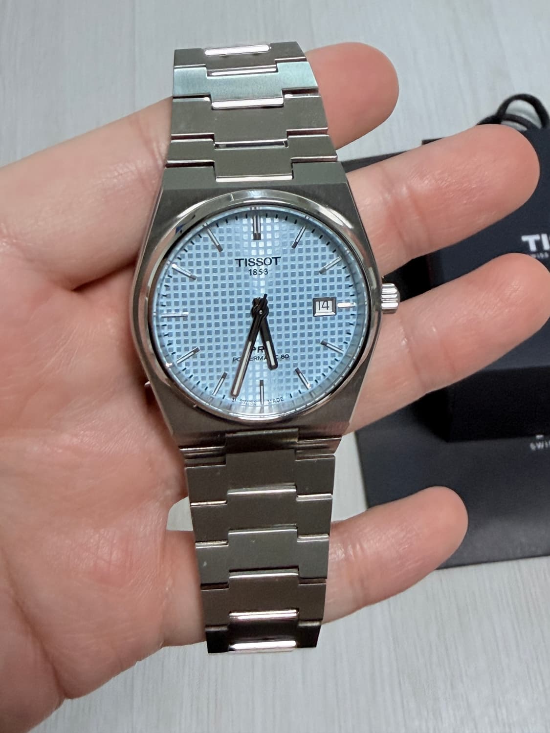 티쏘PRX 40mm 파워매틱80 아이스블루 상품이미지2