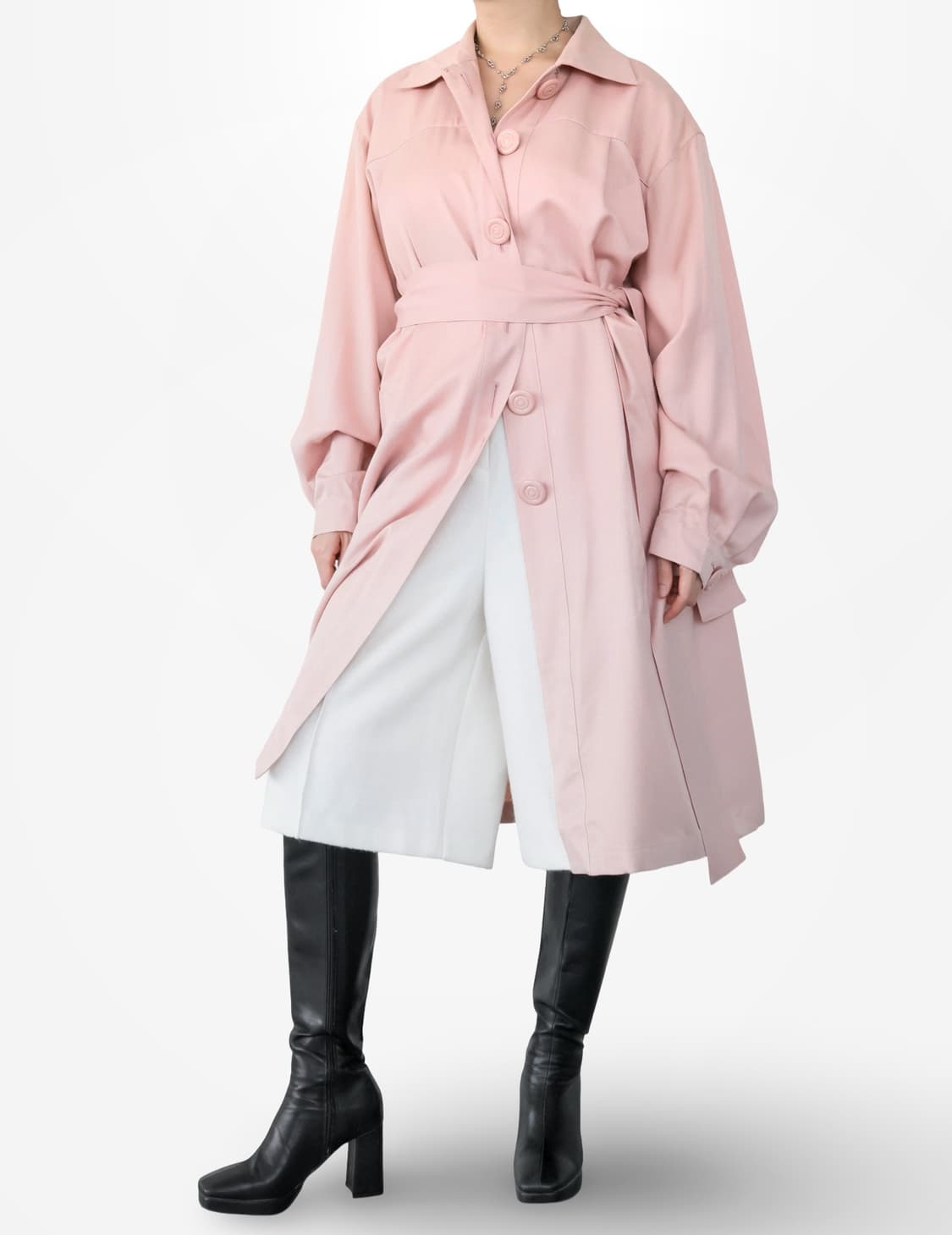 Christian Dior Pink Long Trench Coat 상품이미지3