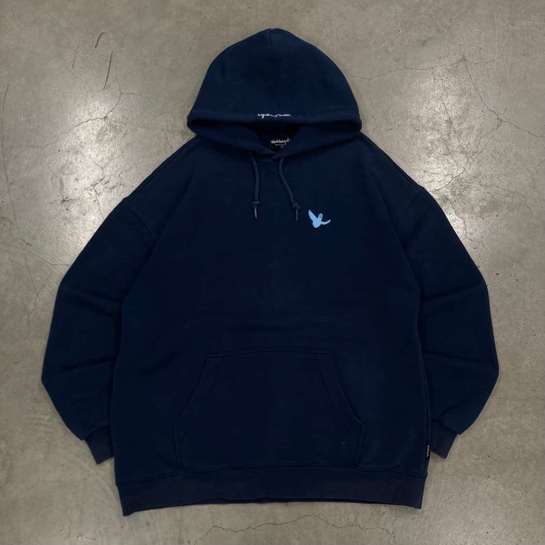 마크곤잘레스 네이비 컬러 스몰 로고 스펠아웃 후드티 상품이미지1