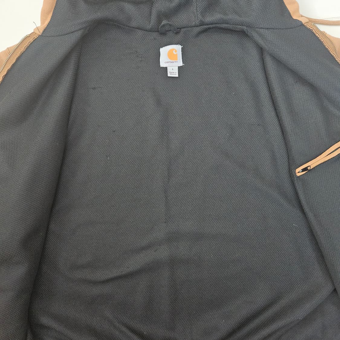 (무료배송) 칼하트 레인디펜더 써멀 후드집업 / 브라운 / L사이즈 상품이미지3