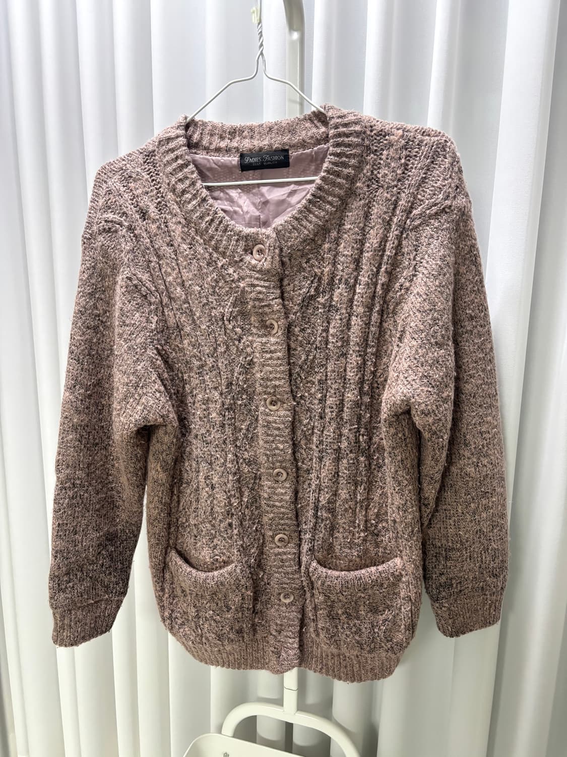 빈티지 핑크 가디건 상품이미지1