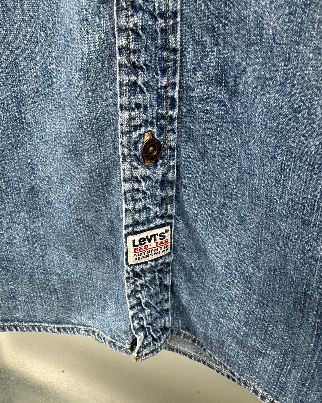 (2XL)90'S 리바이스 데님셔츠-M2398 상품이미지3