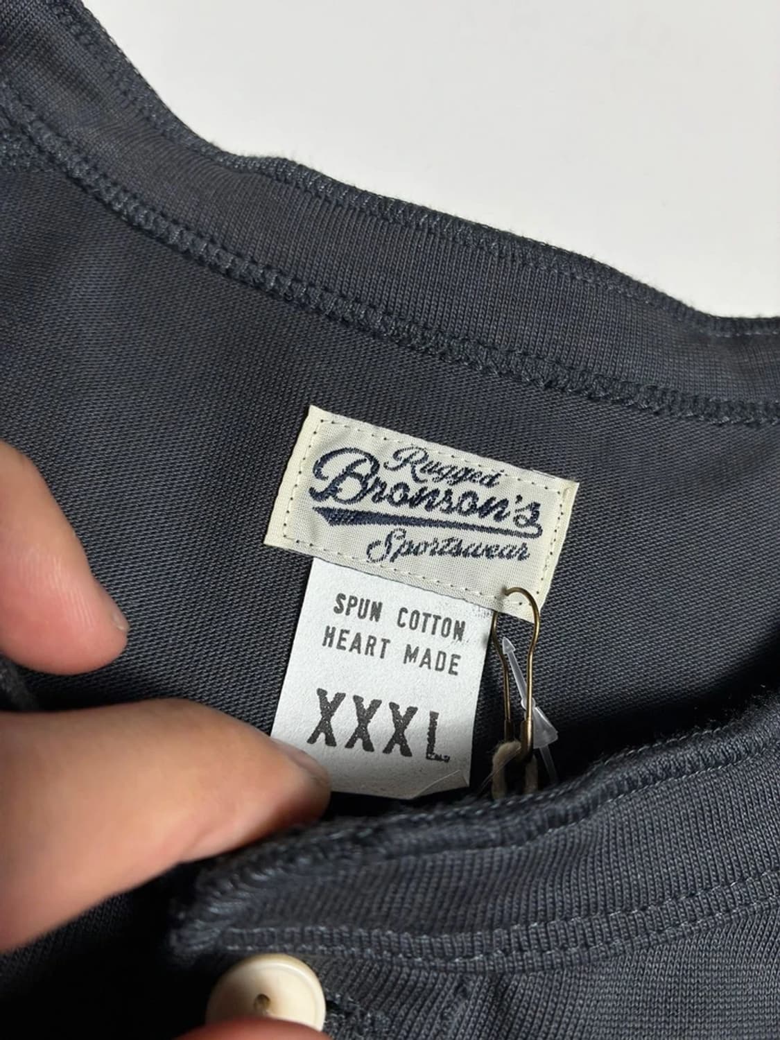 브론슨 Bronson 코튼 헨리넥 반팔 티셔츠 R1576 상품이미지5