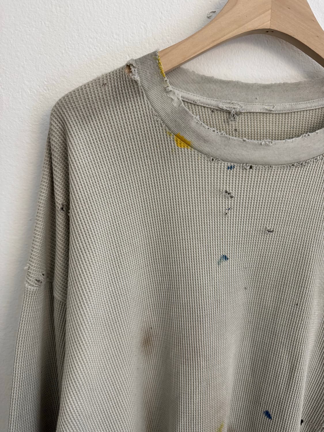 빈티지 커스텀 와플긴팔 상품이미지2