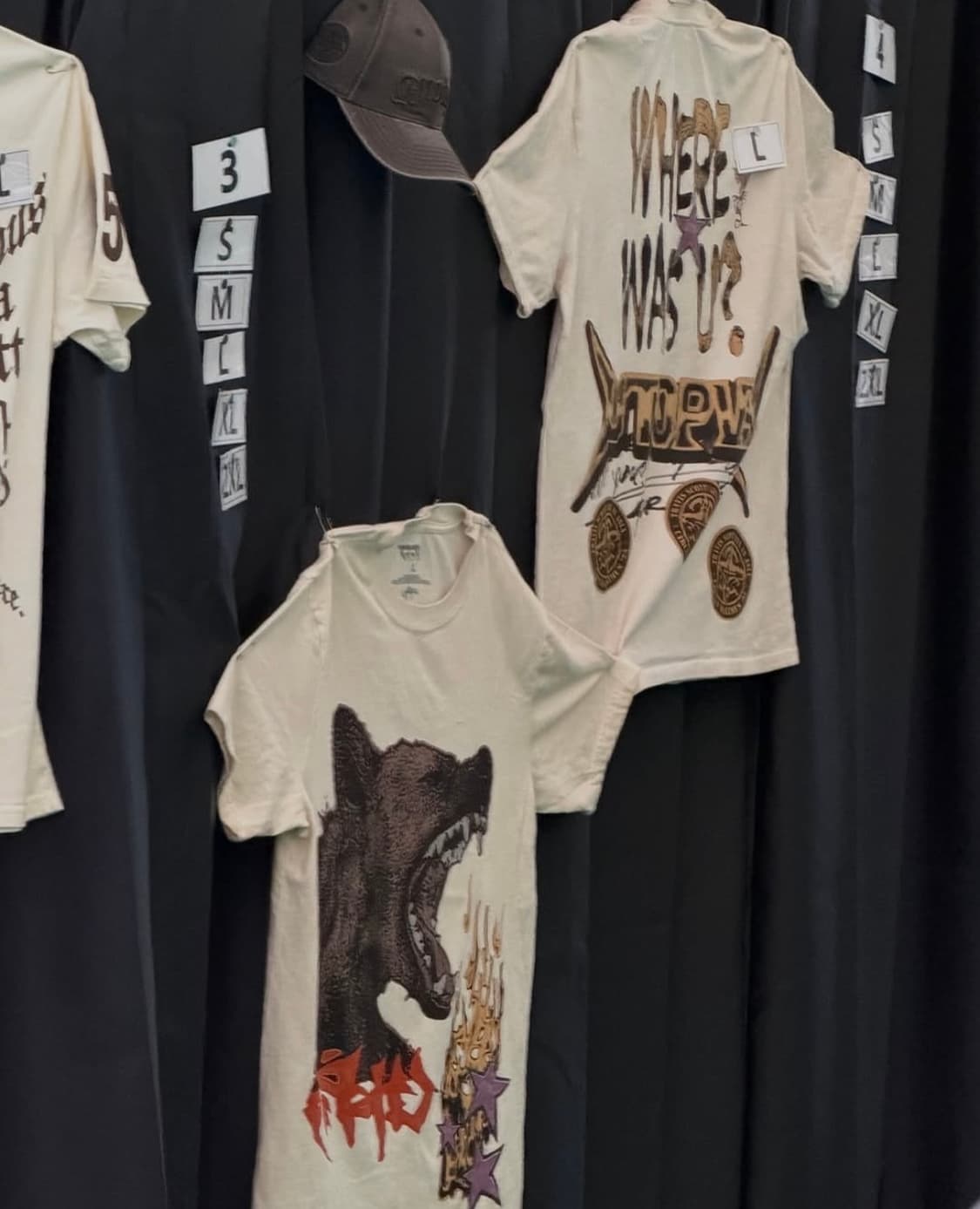 새상품)트래비스 스캇 내한 MD where was u 티셔츠 XL 새상품 상품이미지1