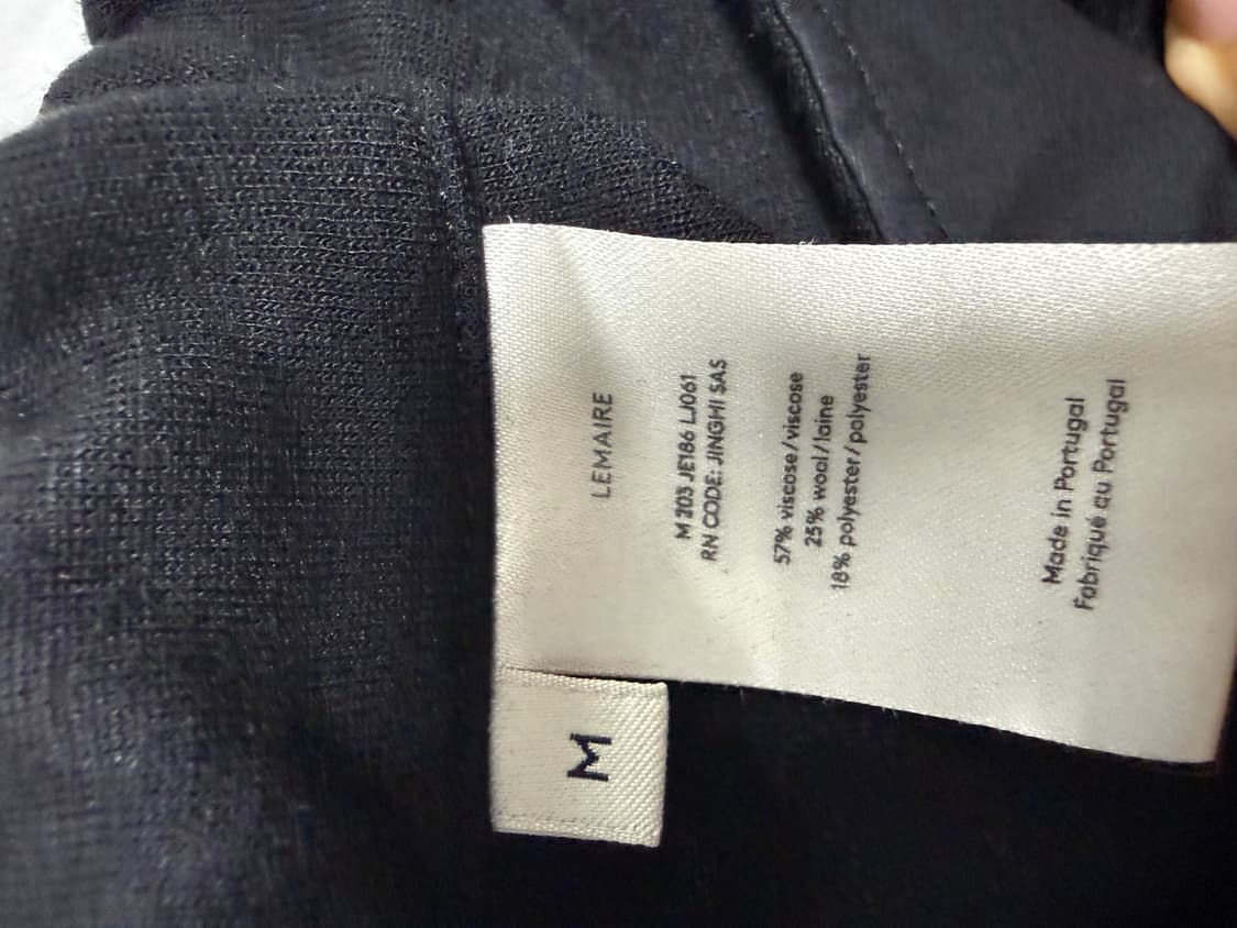 르메르 스트링팬츠 블랙 M  상품이미지5