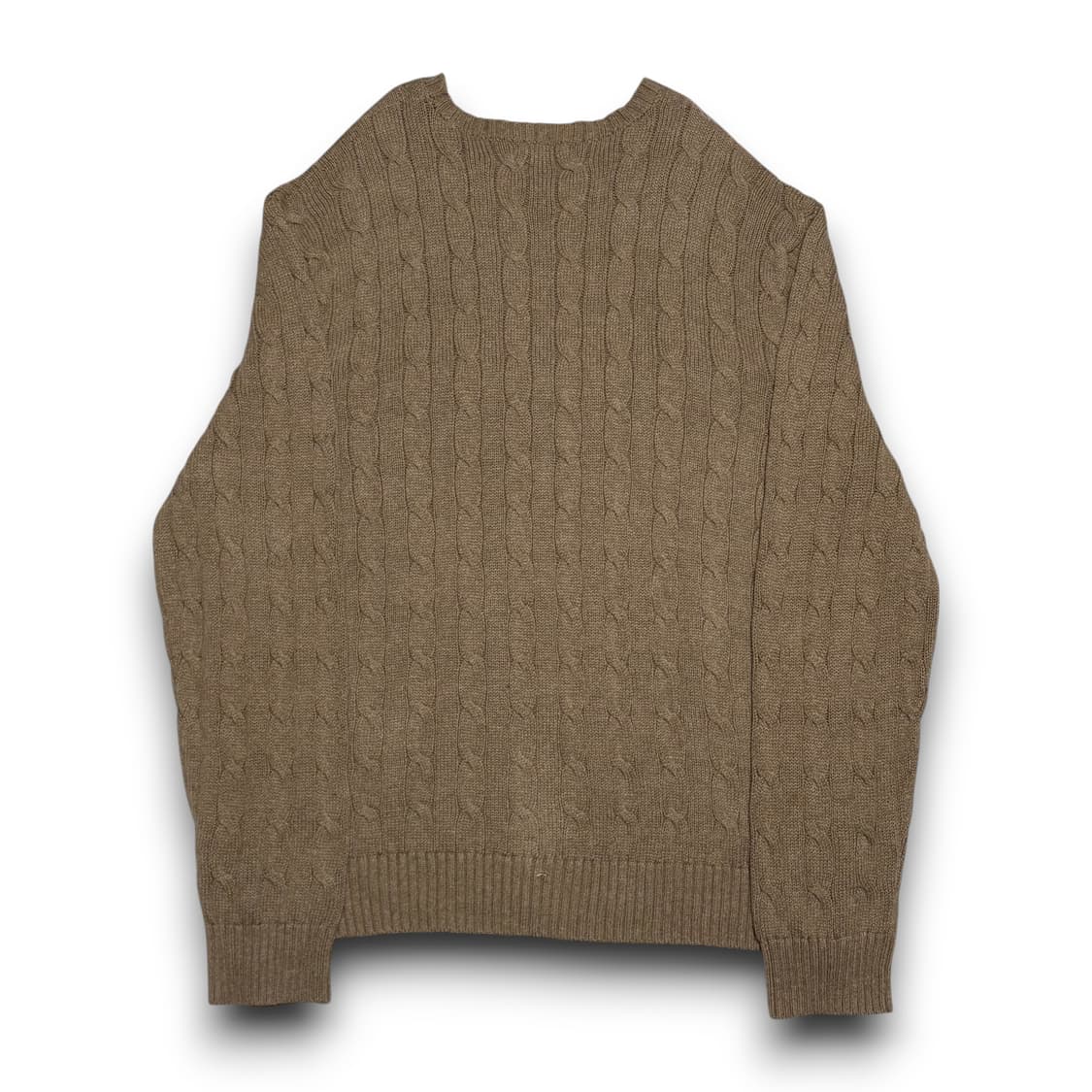 Polo Ralph Lauren 빅사이즈 베이지 케이블 코튼 니트 상품이미지2