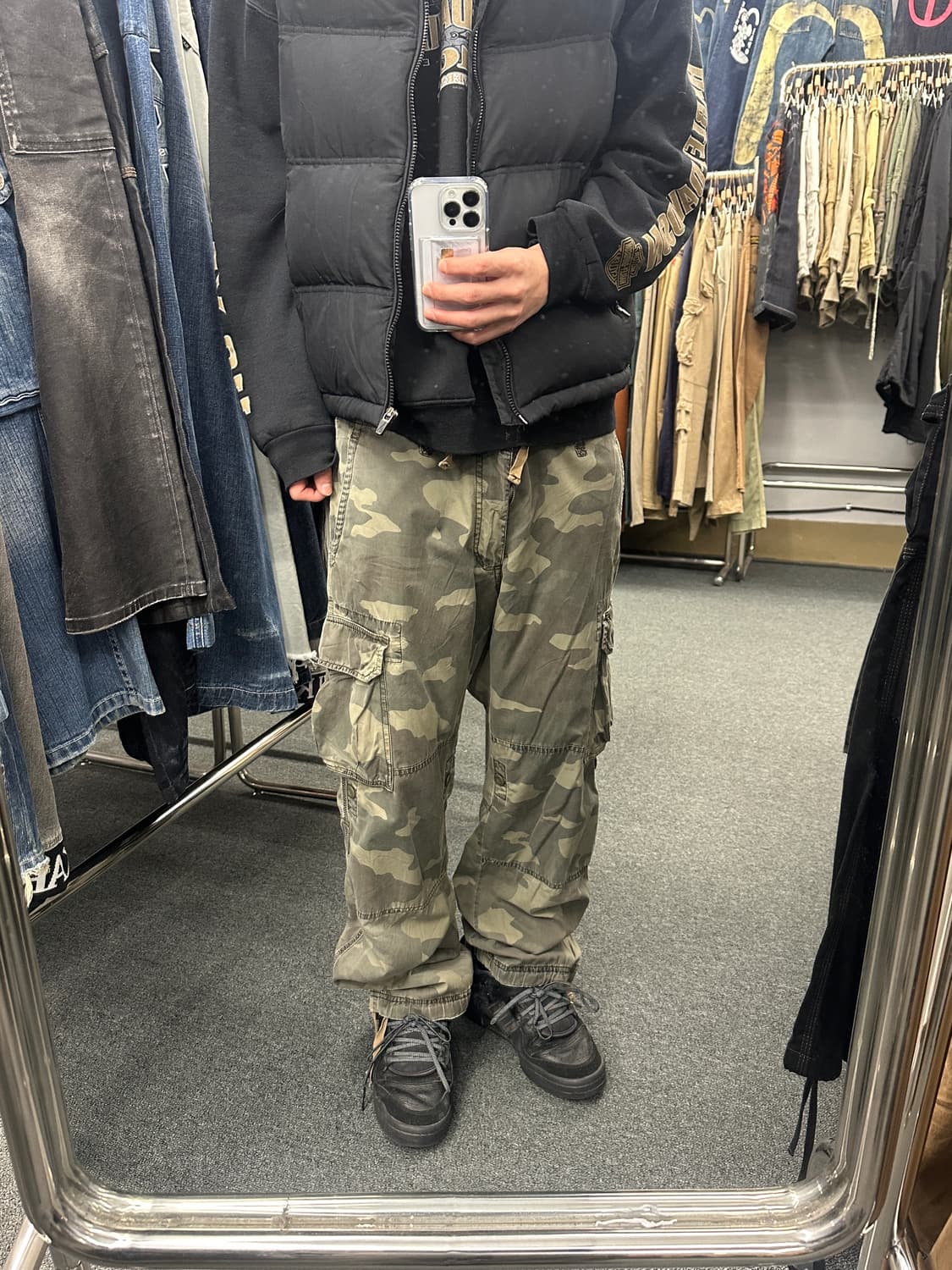 빈티지 밀리터리 카모 카고팬츠 상품이미지1