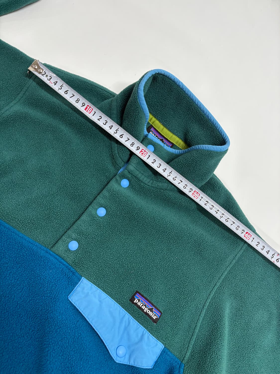 빈티지파타고니아 신칠라 스냅티 멘즈xs 그린 상품이미지9