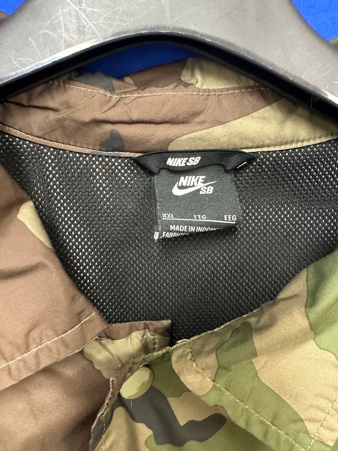 s급 나이키SB 카모 오버핏 바람막이 코치자켓 2XL110 상품이미지5
