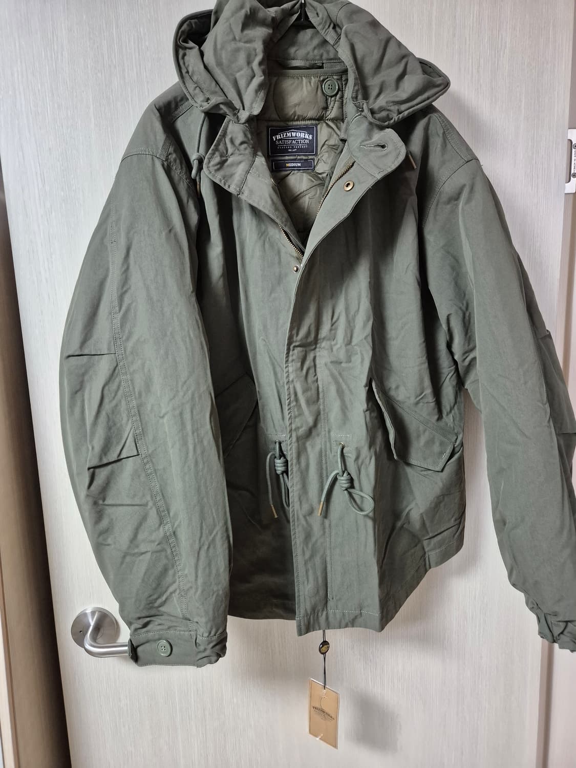 (새제품) 프리즘웍스 오스카 피쉬 자켓 후드 야상 점퍼 M  25년 상품이미지2