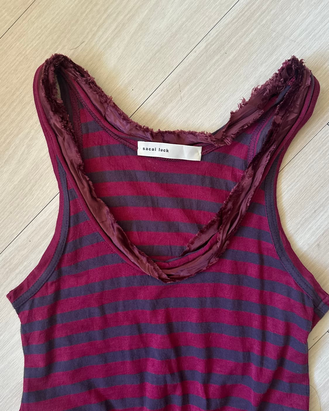 [sacai luck] stripe sleeveless dress 상품이미지3