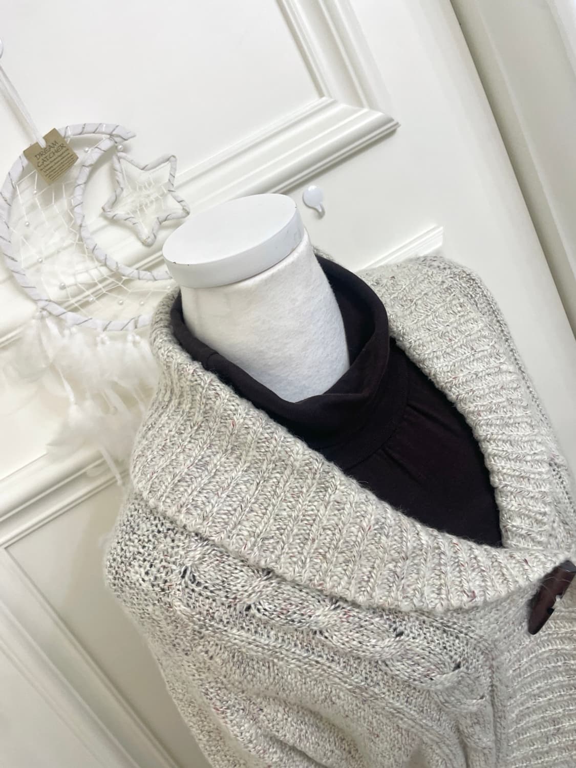 LAURA ASHLEY brown shirring turtle-neck 상품이미지9