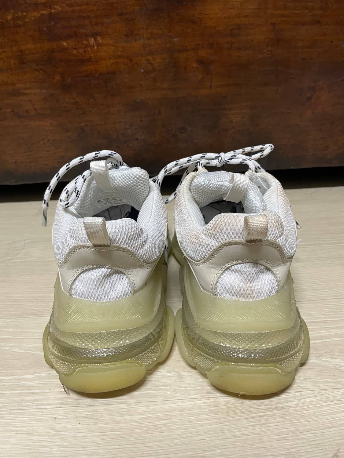 발렌시아가 트리플 S 클리어 솔 화이트 상품이미지5