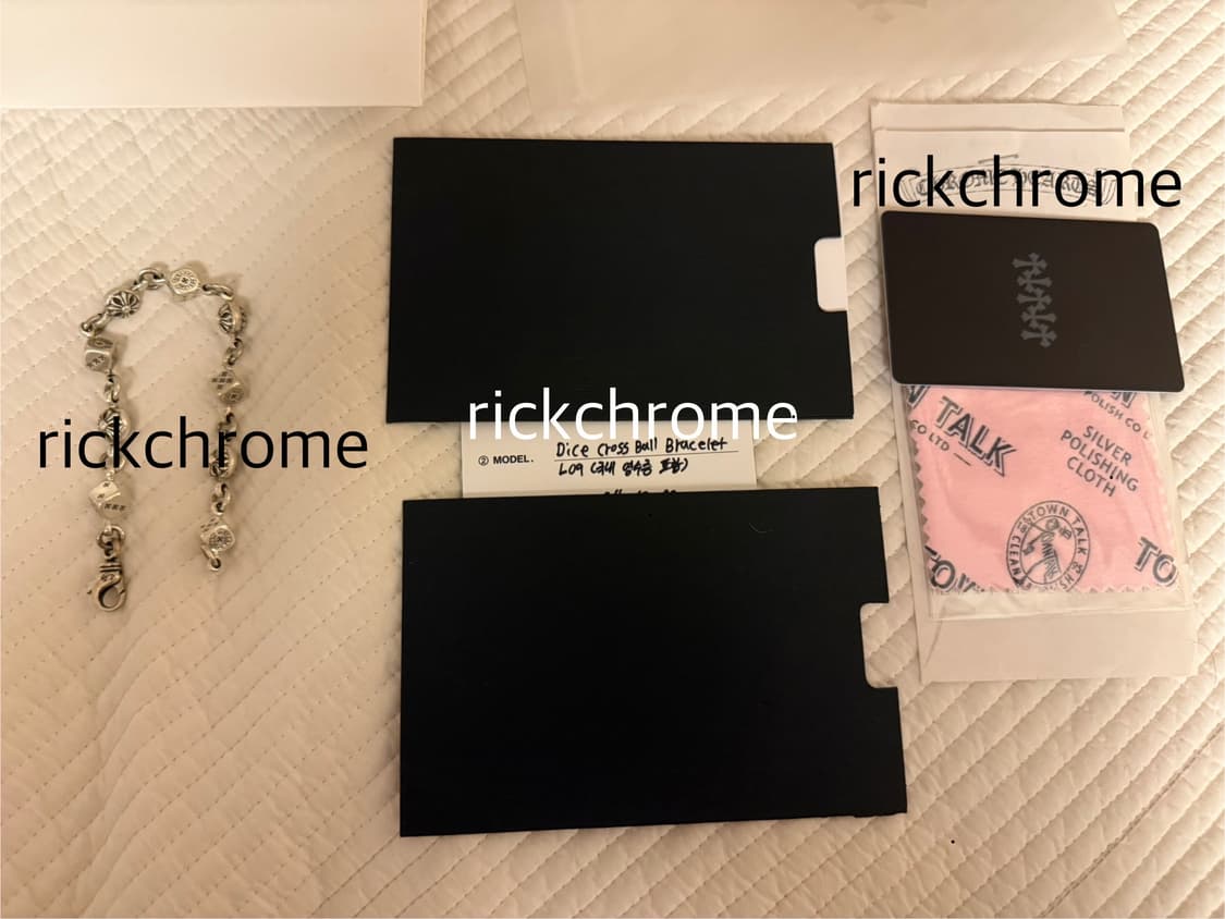 크롬하츠 다이스 팔찌 9 링크 판매합니다 상품이미지1