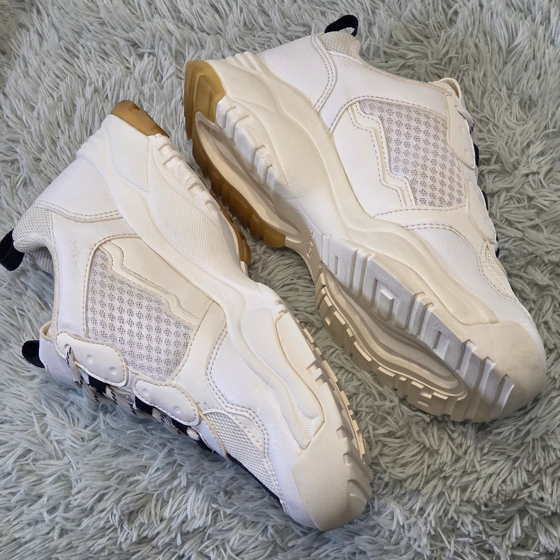 1a-14:헤드 1950 청키 화이트 스니커즈(235)-거의새거 상품이미지7