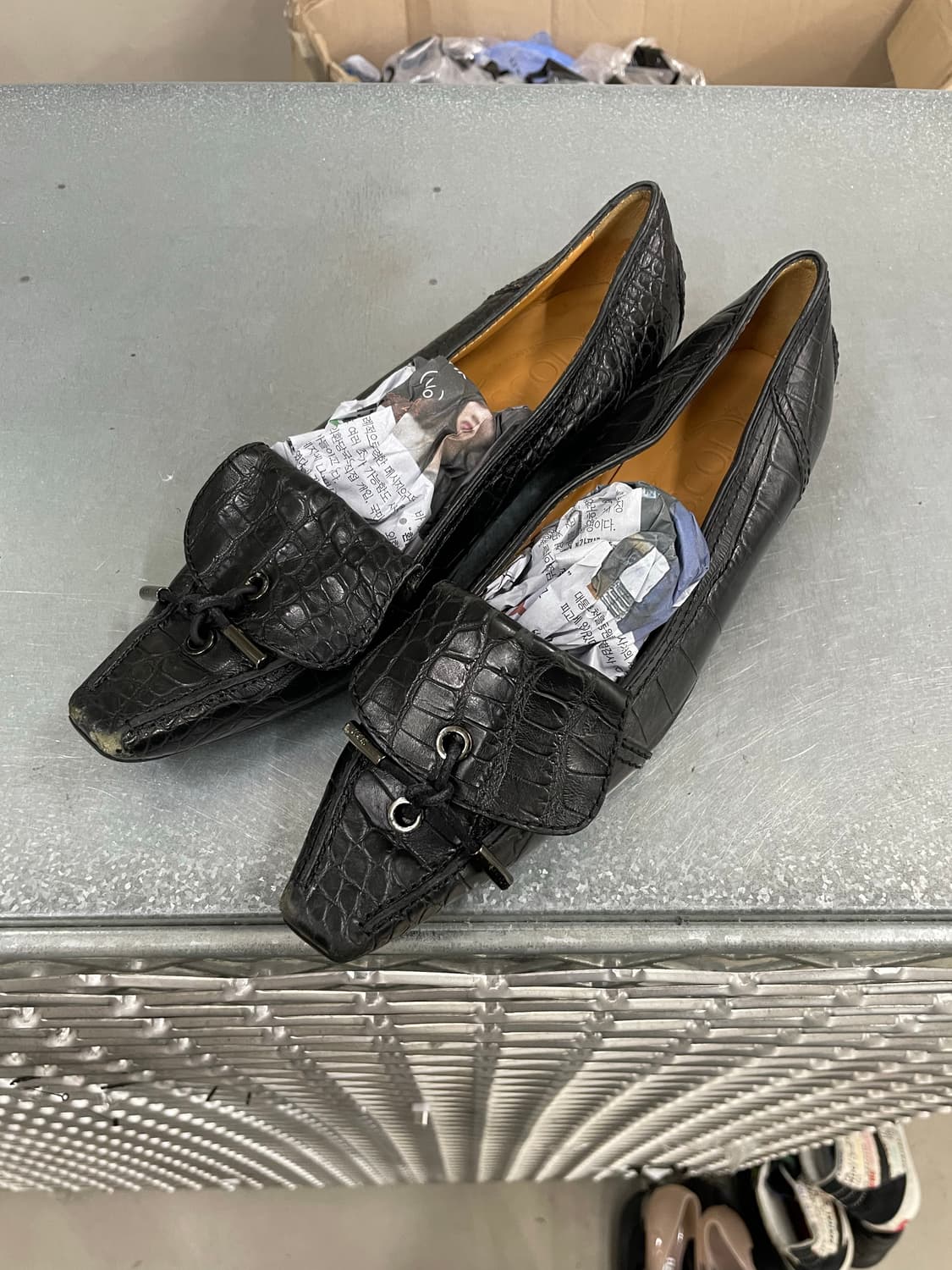 토즈 레더 로퍼 블랙 37.5  상품이미지2