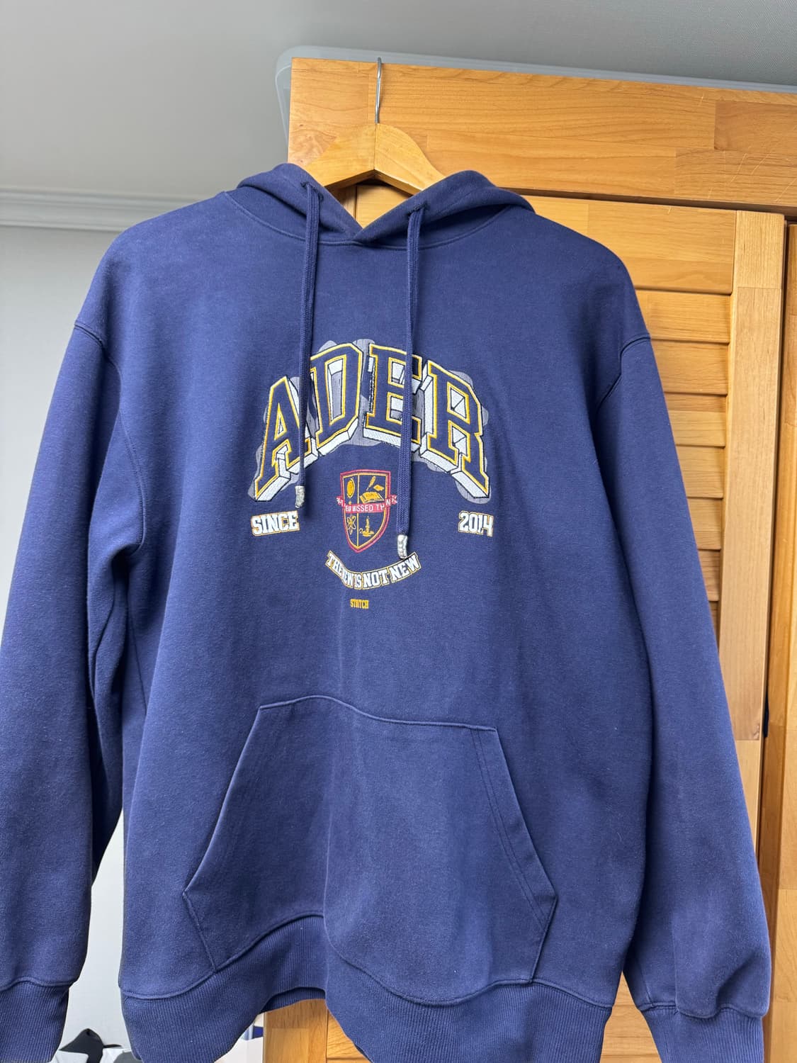 아더에러 스터치 후드 A1 stoutch hoodie navy 상품이미지1